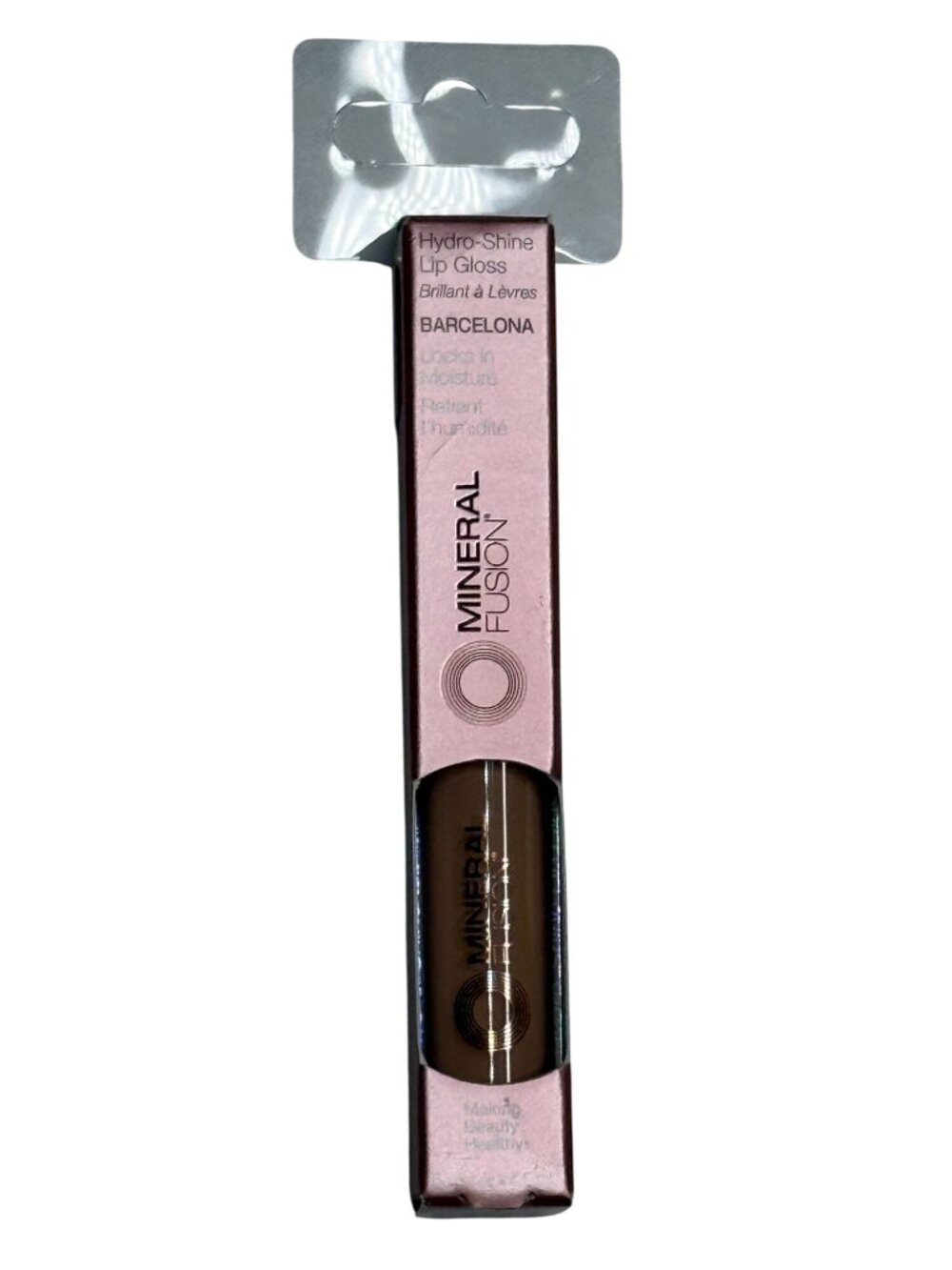 Mineral Fusion Hydro-Shine Lip Gloss Barcelona 0.15 oz Vegan Lip Gloss New